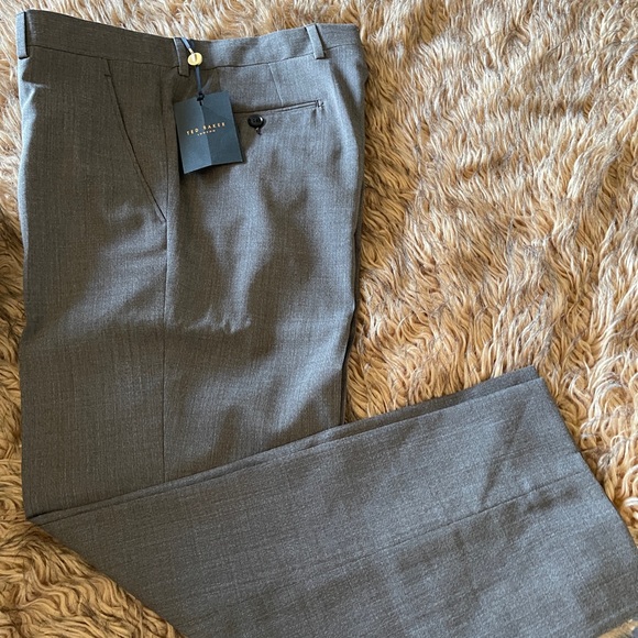 Ted Baker Gray Men's Dress Pants - Picture 1 of 6